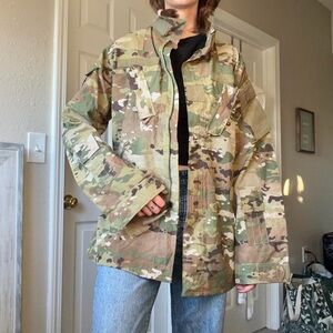 Military surplus camouflage field blouse shirt